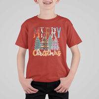 Merry Christmas Native American Xmas Tree T Shirt For Kid - Wonder Print Shop