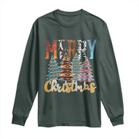 Merry Christmas Native American Xmas Tree Long Sleeve Shirt