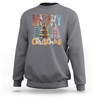 Merry Christmas Native American Xmas Tree Sweatshirt - Wonder Print Shop