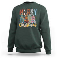 Merry Christmas Native American Xmas Tree Sweatshirt - Wonder Print Shop