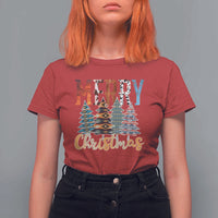 Merry Christmas Native American Xmas Tree T Shirt For Women - Wonder Print Shop