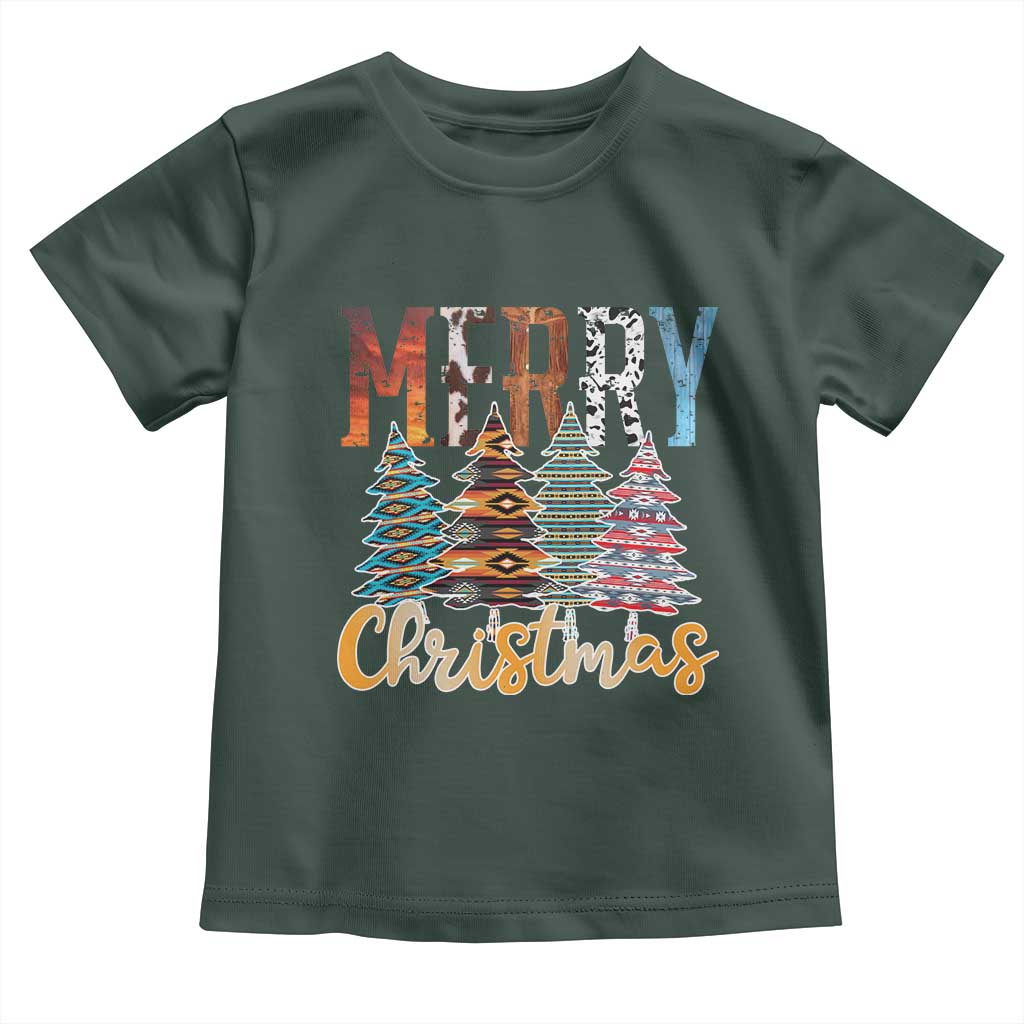 Merry Christmas Native American Xmas Tree Toddler T Shirt