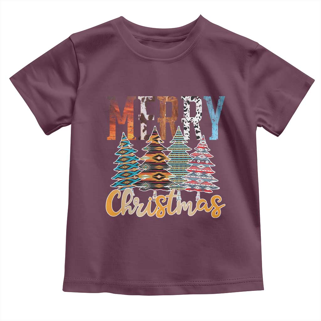 Merry Christmas Native American Xmas Tree Toddler T Shirt