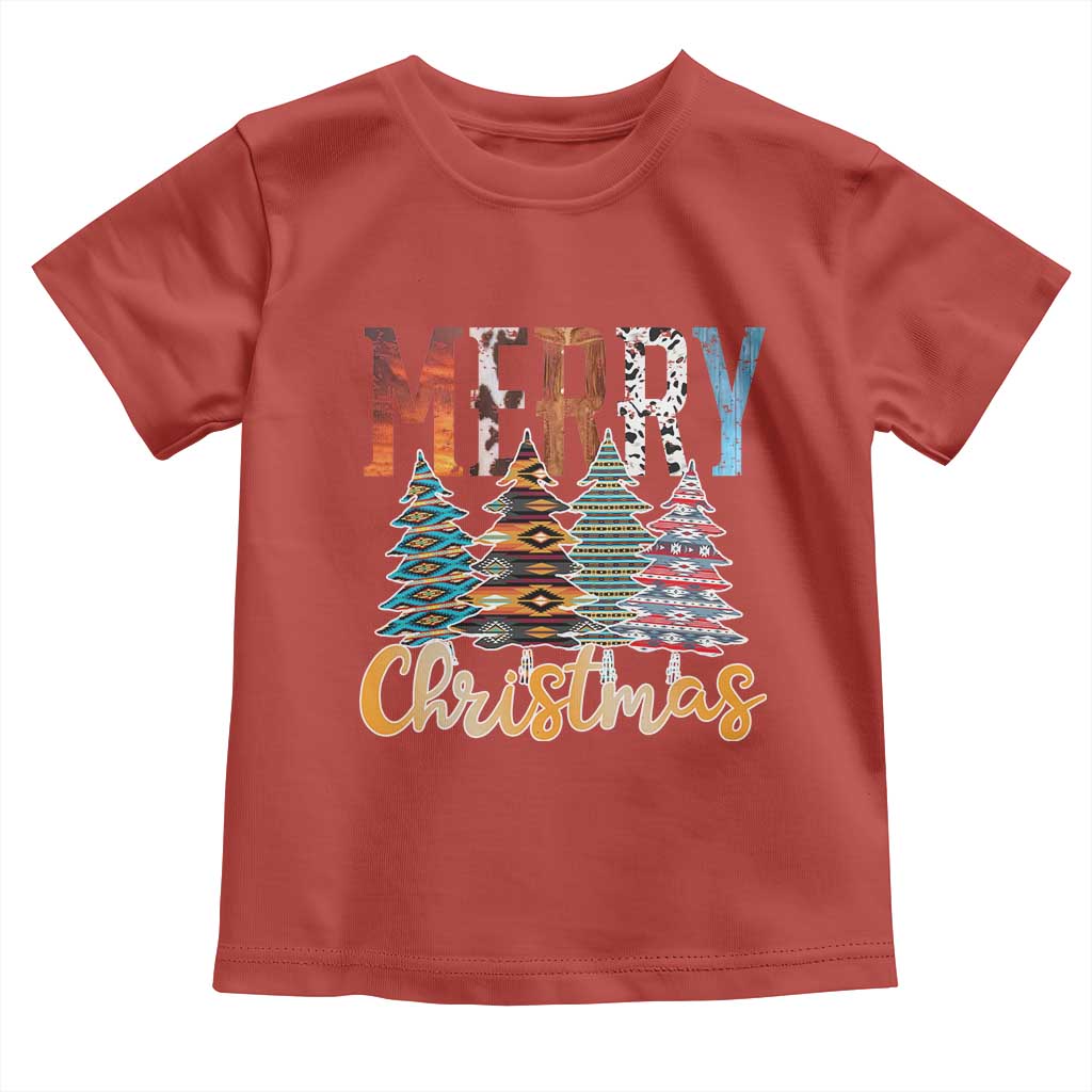 Merry Christmas Native American Xmas Tree Toddler T Shirt