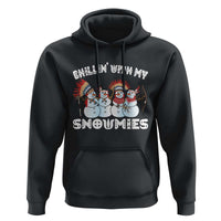 Funny Christmas Native American Hoodie Chillin' With My Snowmies Snowman Tribes