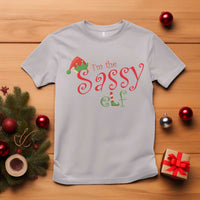 Funny Christmas Elf T Shirt I'm The Sassy Elf Family Matching - Wonder Print Shop