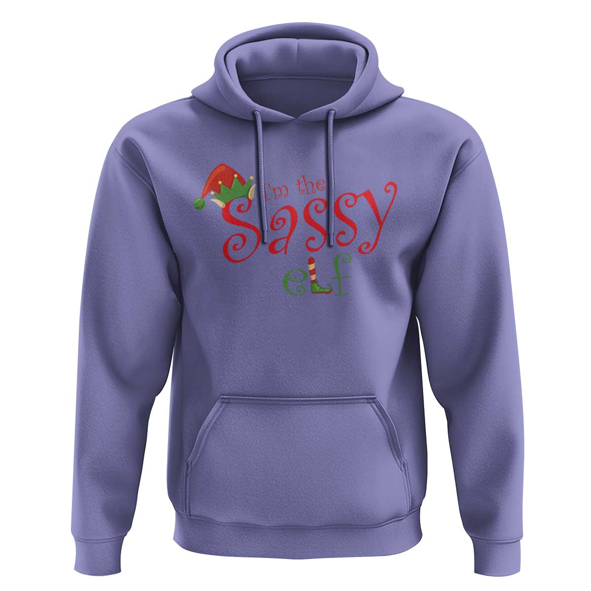 Funny Christmas Elf Hoodie I'm The Sassy Elf Family Matching