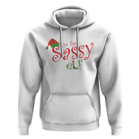 Funny Christmas Elf Hoodie I'm The Sassy Elf Family Matching