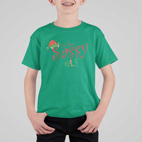 Funny Christmas Elf T Shirt For Kid I'm The Sassy Elf Family Matching - Wonder Print Shop