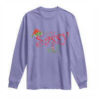 Funny Christmas Elf Long Sleeve Shirt I'm The Sassy Elf Family Matching