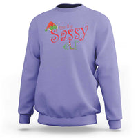 Funny Christmas Elf Sweatshirt I'm The Sassy Elf Family Matching - Wonder Print Shop