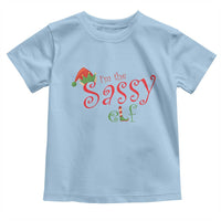 Funny Christmas Elf Toddler T Shirt I'm The Sassy Elf Family Matching