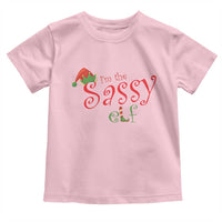 Funny Christmas Elf Toddler T Shirt I'm The Sassy Elf Family Matching
