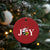 Xmas Native American Joy Medicine Wheel Santa Hat Christmas Ornament - Wonder Print Shop