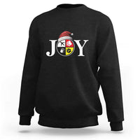 Christmas Native American Joy Medicine Wheel Santa Hat Sweatshirt - Wonder Print Shop