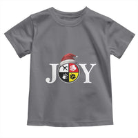 Christmas Native American Joy Medicine Wheel Santa Hat Toddler T Shirt