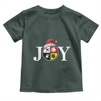 Christmas Native American Joy Medicine Wheel Santa Hat Toddler T Shirt