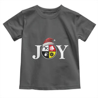 Christmas Native American Joy Medicine Wheel Santa Hat Toddler T Shirt