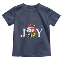 Christmas Native American Joy Medicine Wheel Santa Hat Toddler T Shirt