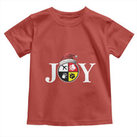 Christmas Native American Joy Medicine Wheel Santa Hat Toddler T Shirt