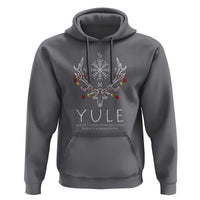Yule Pagan Hoodie Reflection Introspection Rebirth Awakening Vegvísir Symbol