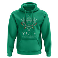 Yule Pagan Hoodie Reflection Introspection Rebirth Awakening Vegvísir Symbol
