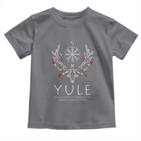 Yule Pagan Toddler T Shirt Reflection Introspection Rebirth Awakening Vegvísir Symbol