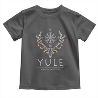 Yule Pagan Toddler T Shirt Reflection Introspection Rebirth Awakening Vegvísir Symbol
