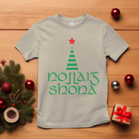 Funny Irish Gaelic Christmas Nollaig Shona T Shirt Xmas Tree - Wonder Print Shop