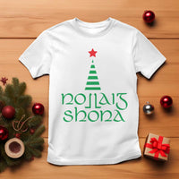 Funny Irish Gaelic Christmas Nollaig Shona T Shirt Xmas Tree - Wonder Print Shop