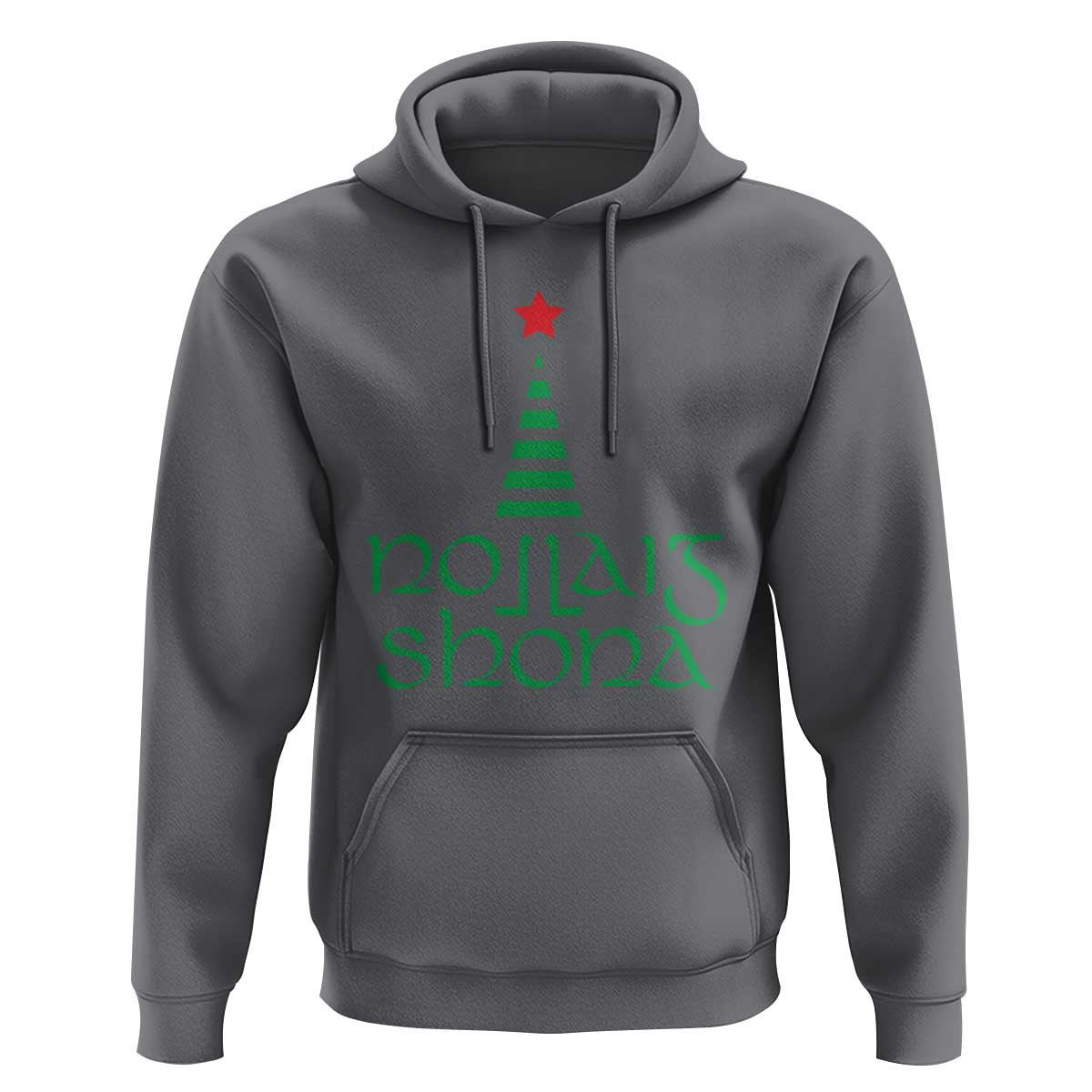 Funny Irish Gaelic Christmas Nollaig Shona Hoodie Xmas Tree