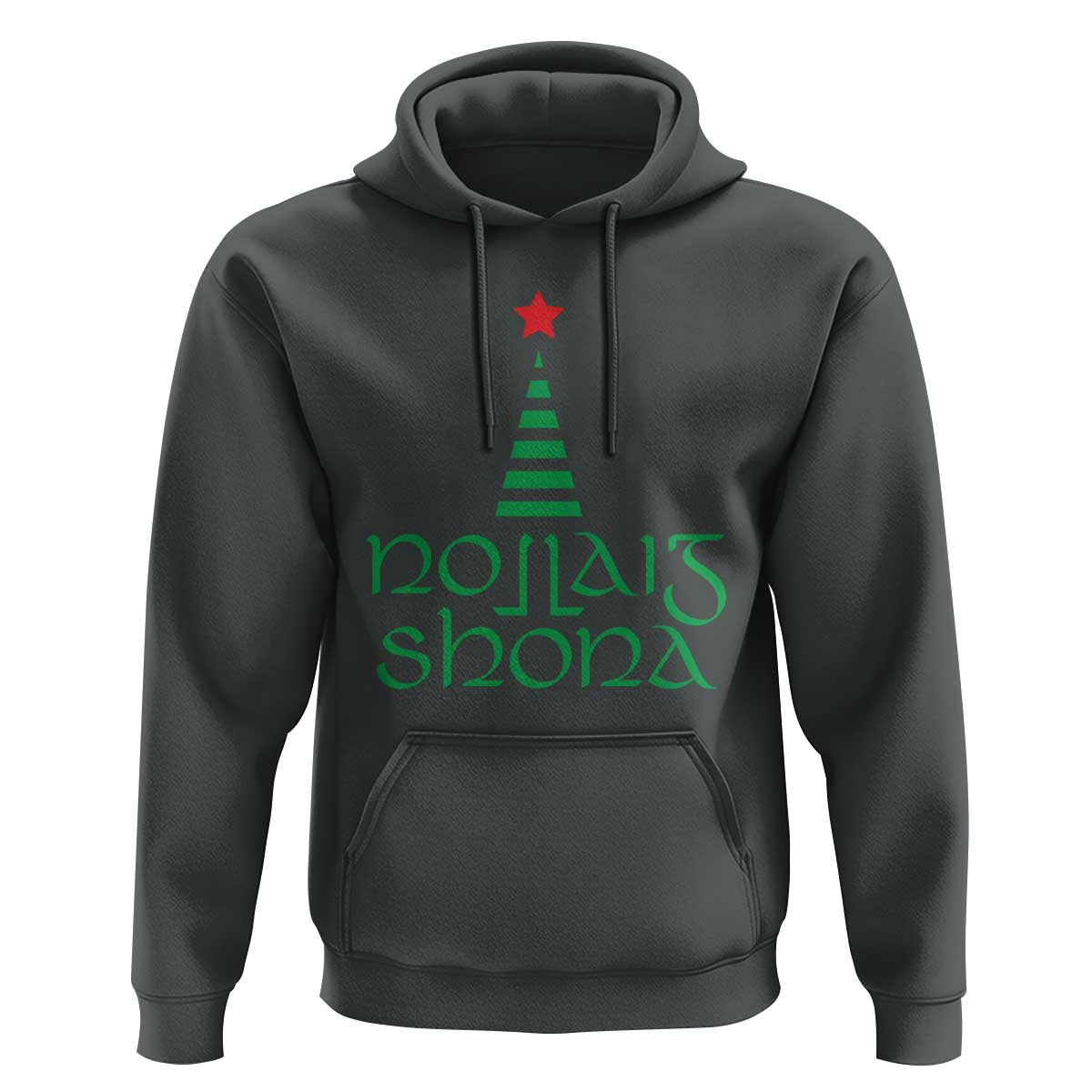 Funny Irish Gaelic Christmas Nollaig Shona Hoodie Xmas Tree