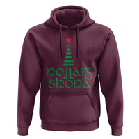 Funny Irish Gaelic Christmas Nollaig Shona Hoodie Xmas Tree