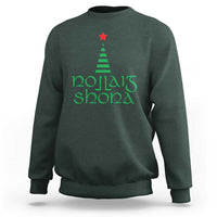 Funny Irish Gaelic Christmas Nollaig Shona Sweatshirt Xmas Tree - Wonder Print Shop