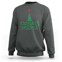 Funny Irish Gaelic Christmas Nollaig Shona Sweatshirt Xmas Tree - Wonder Print Shop