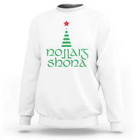 Funny Irish Gaelic Christmas Nollaig Shona Sweatshirt Xmas Tree - Wonder Print Shop