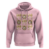 Coquette Happy New Year 2025 Gold Bow Hoodie
