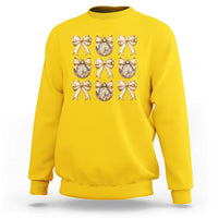 Coquette Happy New Year 2025 Gold Bow Sweatshirt