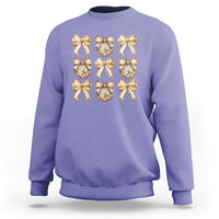 Coquette Happy New Year 2025 Gold Bow Sweatshirt