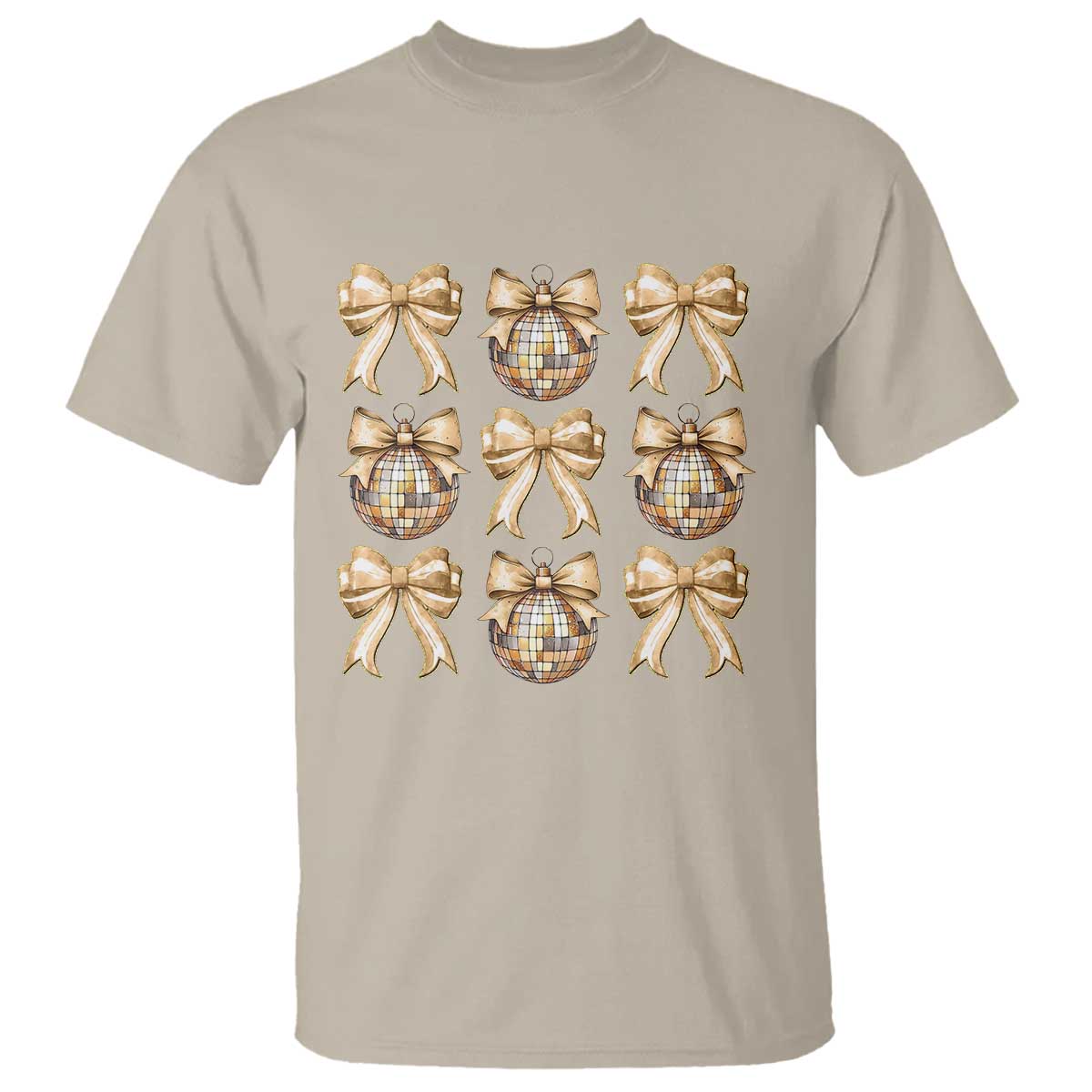Coquette Happy New Year 2025 Gold Bow T Shirt - Wonder Print Shop