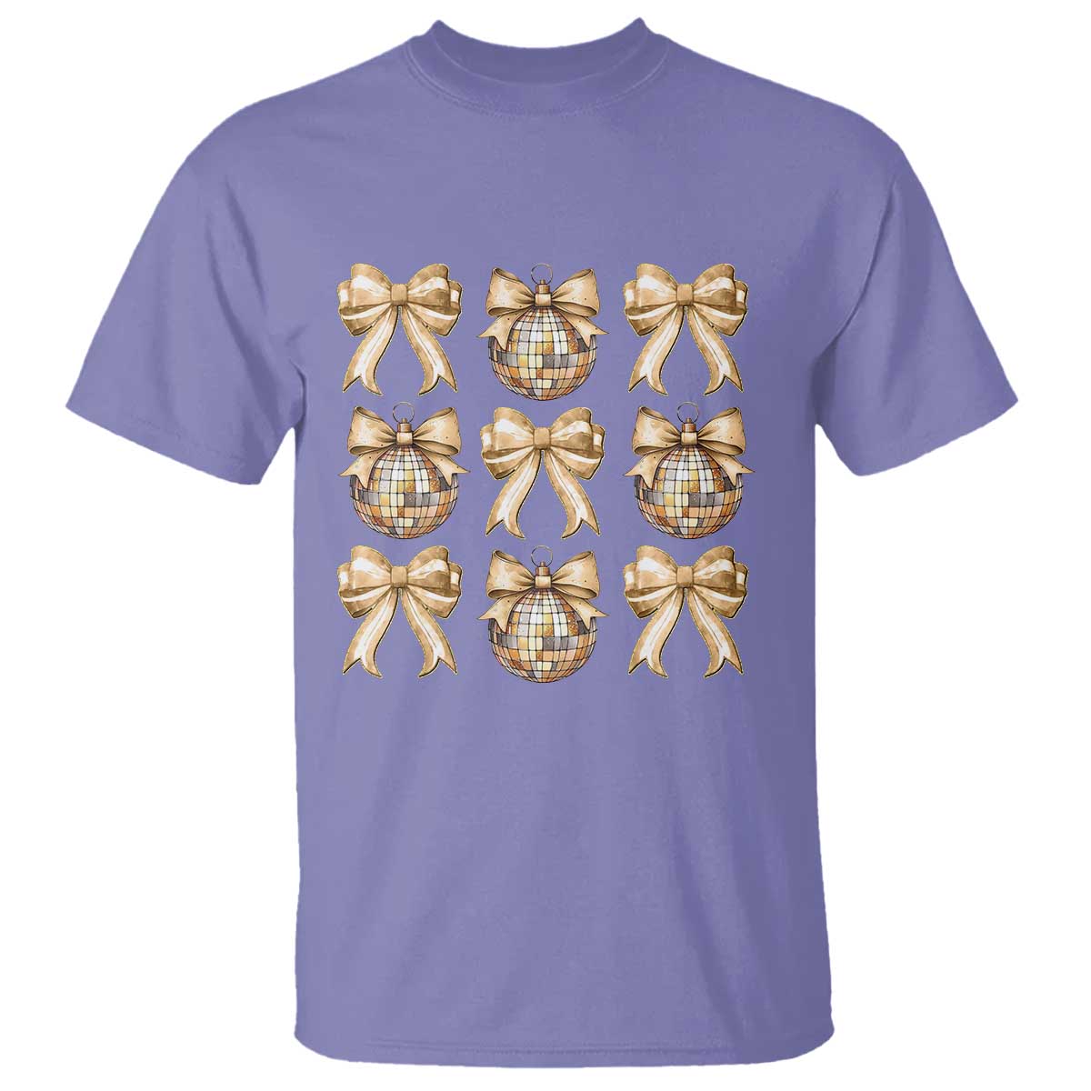Coquette Happy New Year 2025 Gold Bow T Shirt - Wonder Print Shop