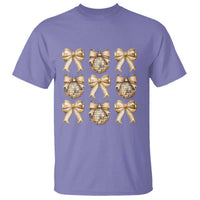 Coquette Happy New Year 2025 Gold Bow T Shirt - Wonder Print Shop
