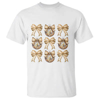 Coquette Happy New Year 2025 Gold Bow T Shirt - Wonder Print Shop