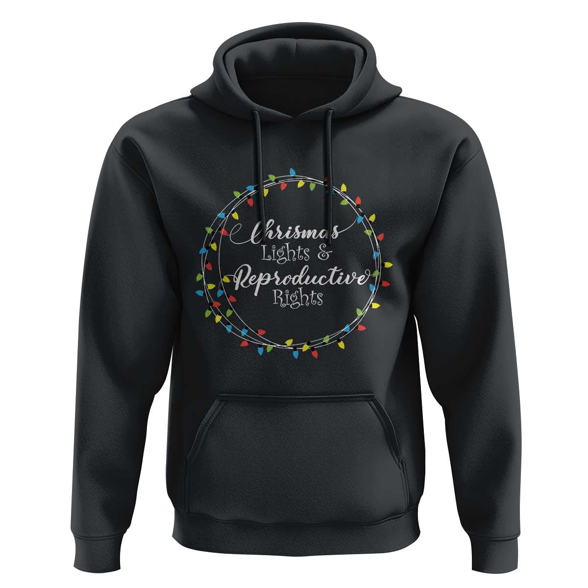 Funny Christmas Lights And Reproductive Rights Hoodie Led Light