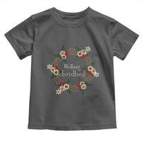 Scottish Celtic Christmas Nollaig Chridheil Toddler T Shirt Xmas Wreath