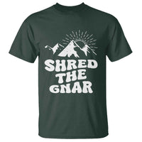 Funny Shred The Gnar T Shirt Snowboarding Mountain Winter Sport - Wonder Print Shop