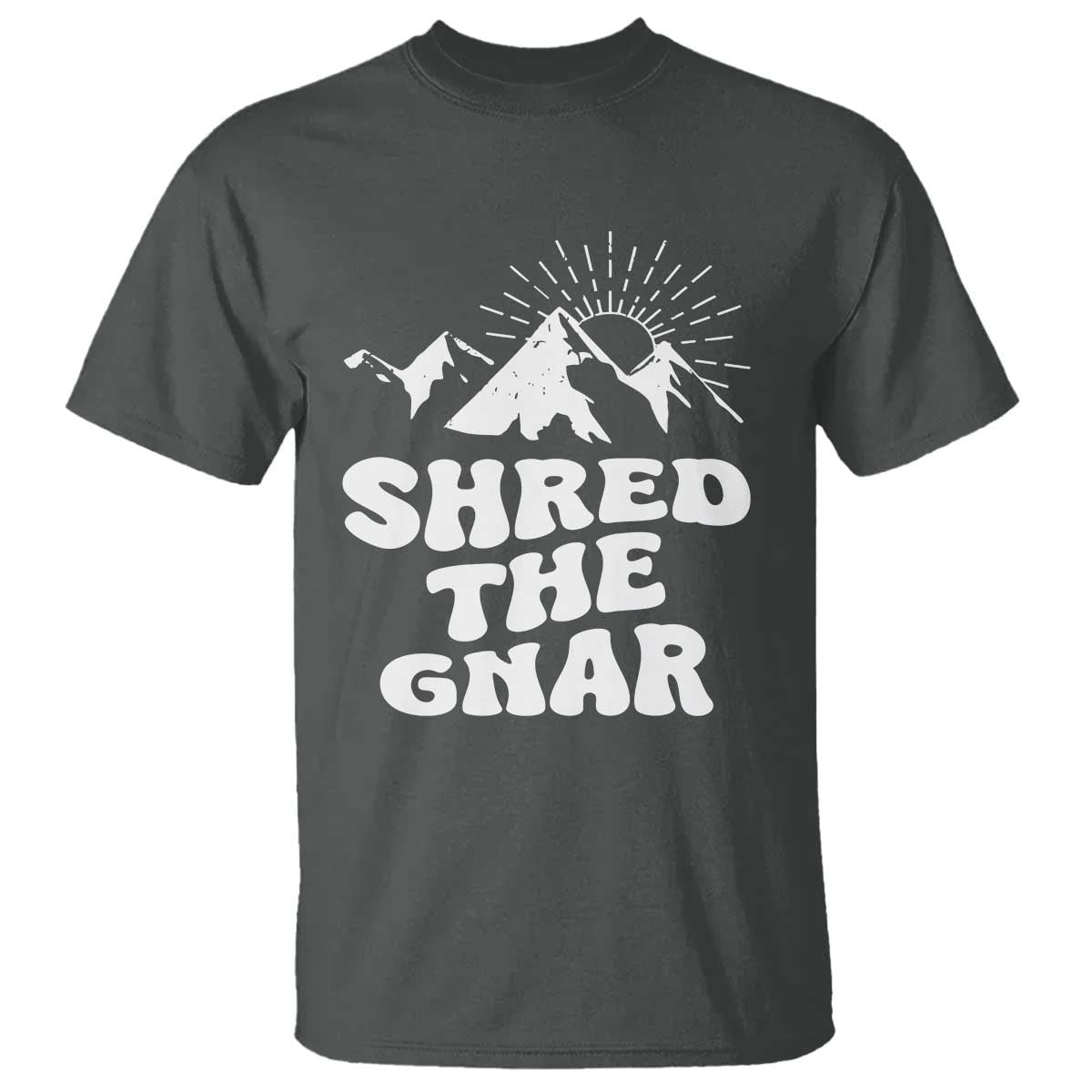 Funny Shred The Gnar T Shirt Snowboarding Mountain Winter Sport - Wonder Print Shop