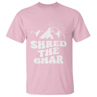 Funny Shred The Gnar T Shirt Snowboarding Mountain Winter Sport - Wonder Print Shop