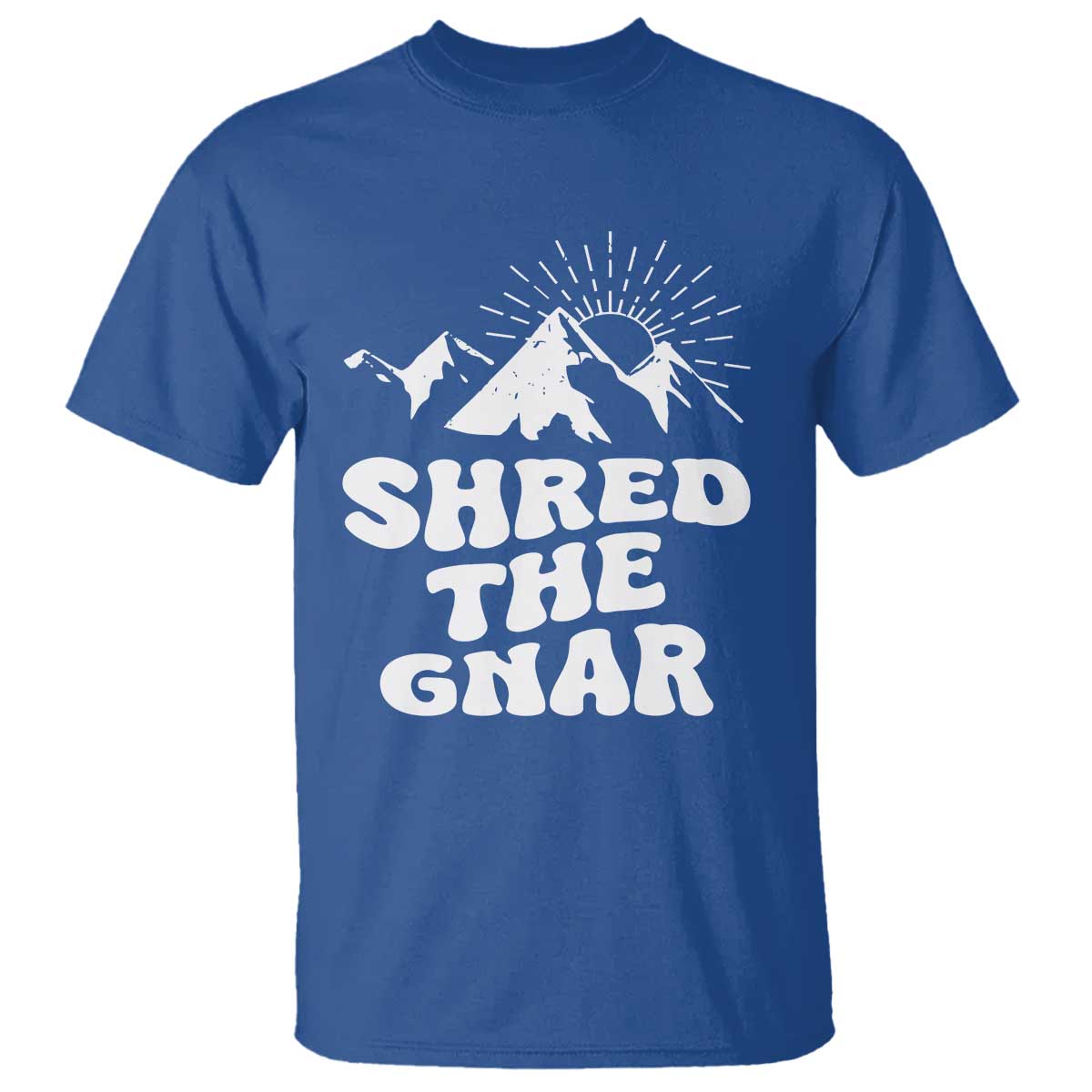 Funny Shred The Gnar T Shirt Snowboarding Mountain Winter Sport - Wonder Print Shop