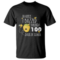 Funny 100th Day Of School Bee T Shirt Oh Honey I Buzzed Through 100 Days Of School